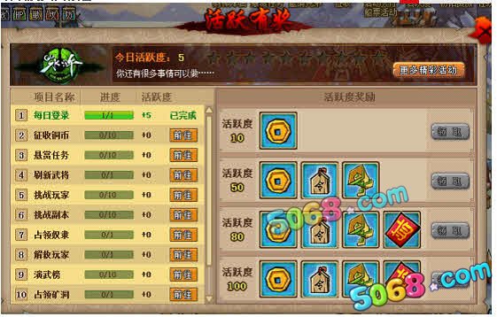 QQ水浒活跃度页面改善 新版活跃度怎么领取